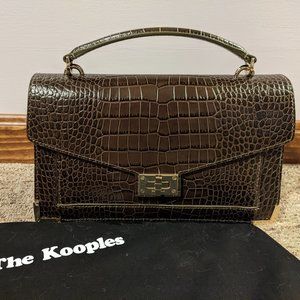 NWT The Kooples Medium Emily Bag in Brown/Khaki/Green